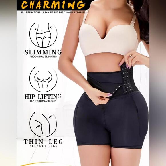 Tummy Control With Butt And Hip Pads Underwear for Women Padded Shapewear - Picture 2 of 5